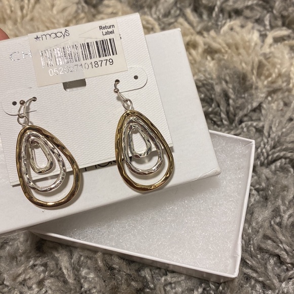 Earrings gold and silver dangle from Macy’s Charter club - Picture 3 of 4